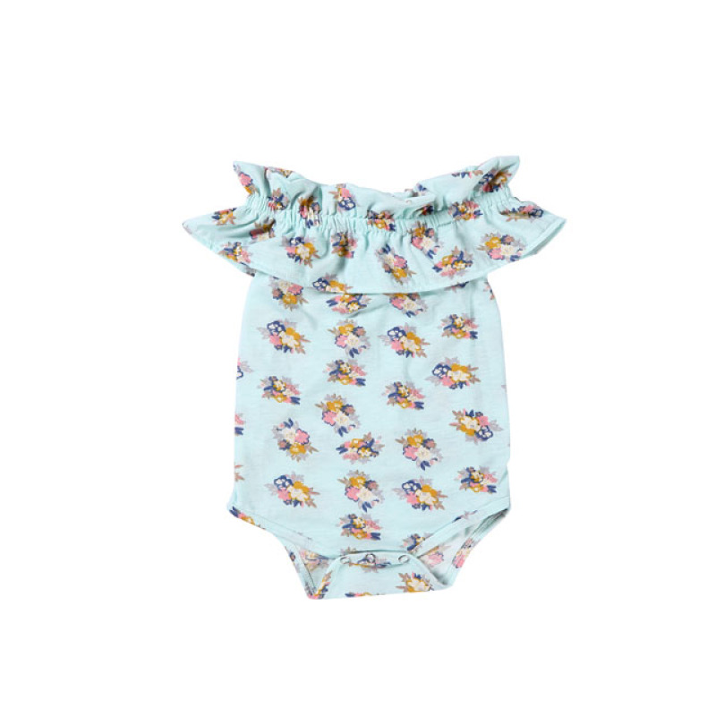 Wholesale Baby Romper Autumn And Winter Baby Clothing One-piece Cute Baby Girl Flower Ruffles Jumpsuit