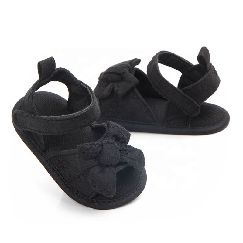 New style embroidered bow strap sandals