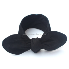 lovely cute plush rabbit ear hair bands,polka dot kids headband,baby headband made in china