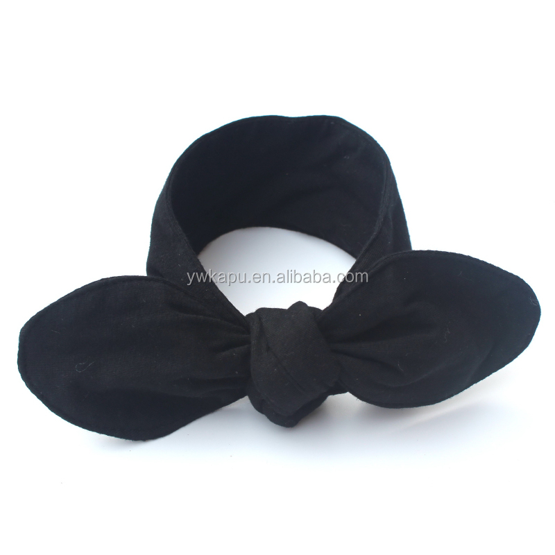 lovely cute plush rabbit ear hair bands,polka dot kids headband,baby headband made in china