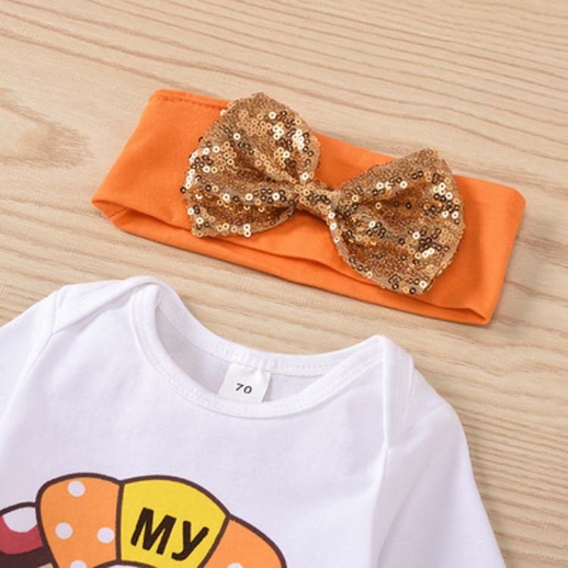 2021 thanksgiving day high quality baby tutu skirt  leg warmers romper sets