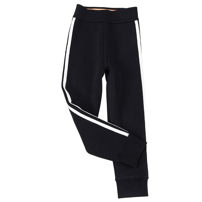 KAPU Winter Black Plain Cotton warm kids girl leggings