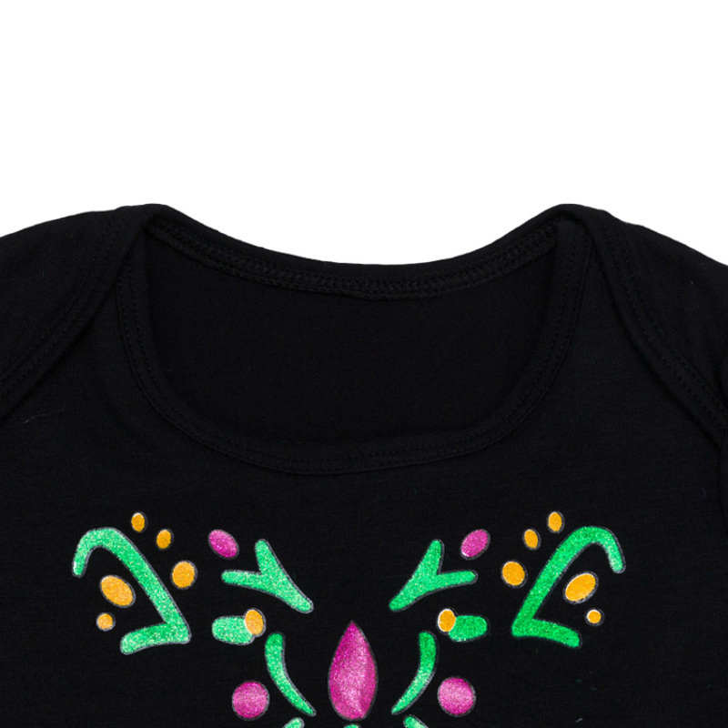 Wholesale Custom Long Sleeve Lap Shoulder Baby Girl Dress For St Patrick's Day