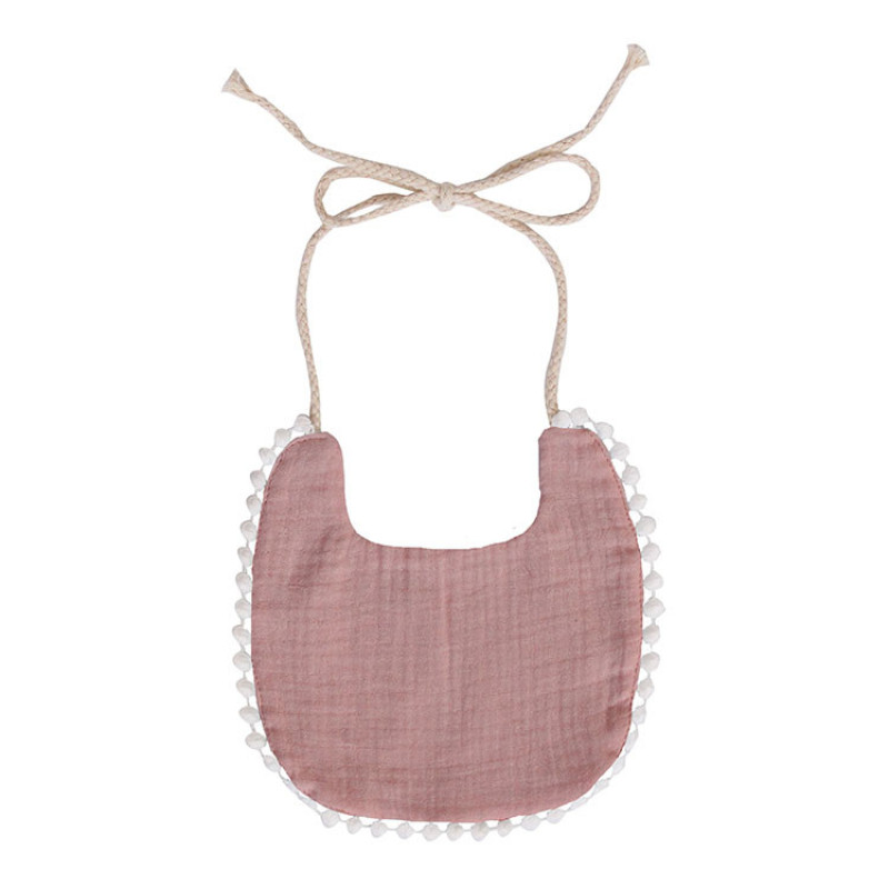 2020 Cheap price adjustable newborn cute lace toddle pure cotton  baby bibs aprons