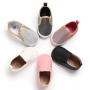 Latest Design Fashion Printed Hook and Loop Baby Kids Canvas Shoes for Girls