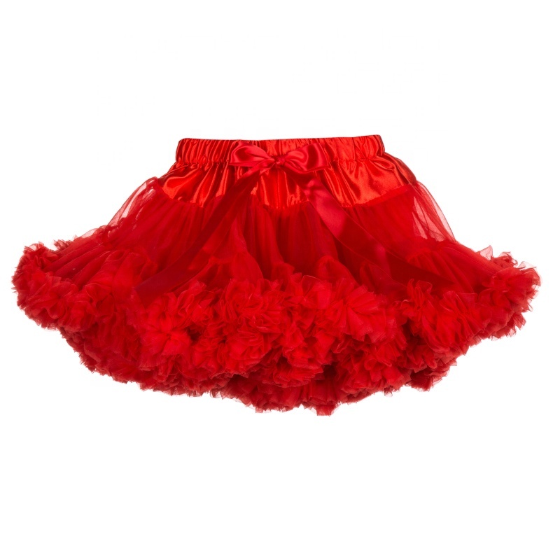 Christmas burgundy wine color soft tulle baby Children Girls Fluffy skirts Petticoat Tutu