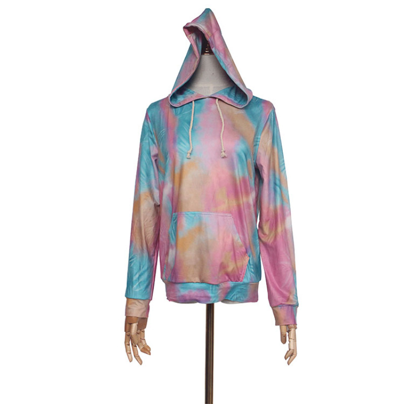 Bestsale causal long sleeve streetwear sweatshirt colorful printing women's hoodie