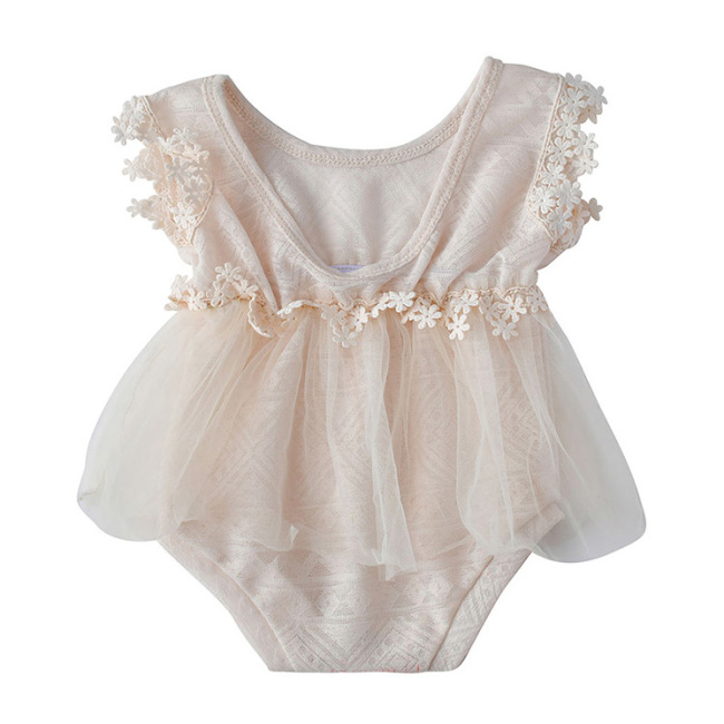 Custom Comfortable Cute Lovely New Born Boutique Dresses Rompers for 3 to 6 Months Baby Girls Paris