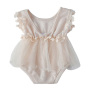 Custom Comfortable Cute Lovely New Born Boutique Dresses Rompers for 3 to 6 Months Baby Girls Paris