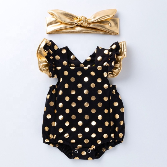 Summer infant toddlers clothing  100% cotton sequins baby clothes set gift
