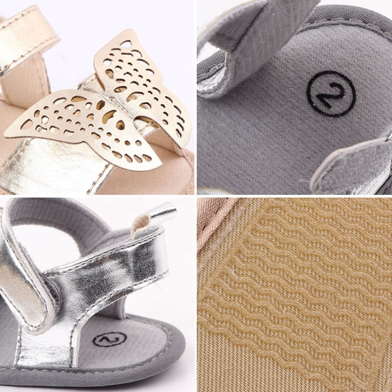 New Arrivals bling trendy butterfly shoes sandals