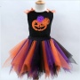 New arrival halloween baby vest sleeveless trendy punk toddler tulle pleated skirt