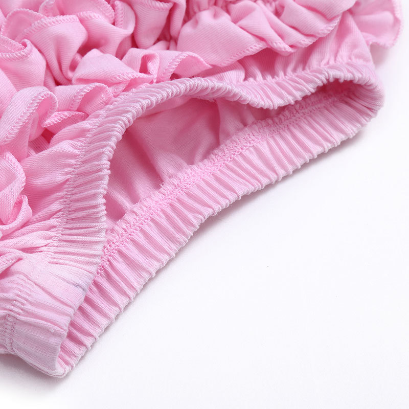 2019  Cute  Newborn  Toddler Summer Clothes Cotton Chiffon Ruffle Baby Girl Bloomers with headband