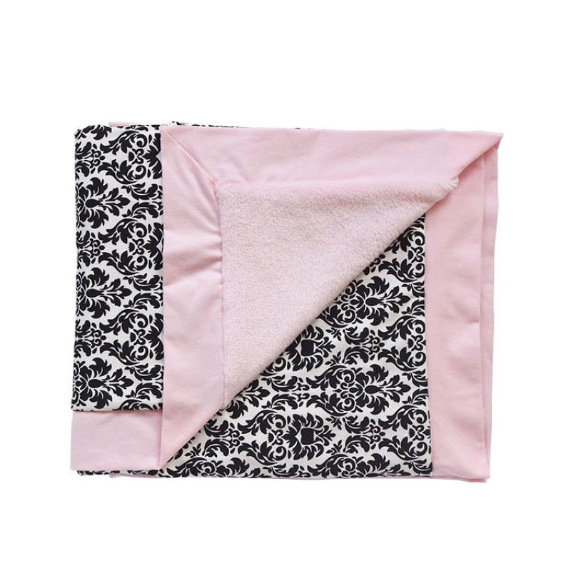 Soft winter warm flower plush sleeping bag baby swaddle sacks