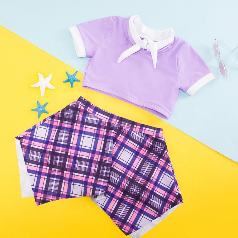 Bikini 2021 manufacturers designer custom breathable kids beachwear swimsuit dress
