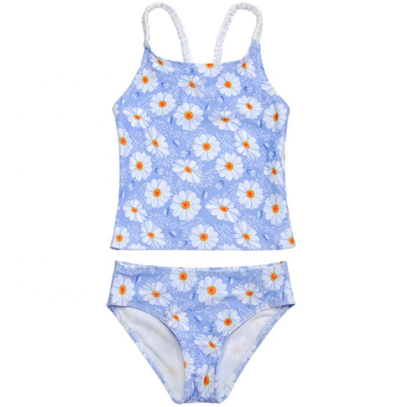 Cheap mermaid scale teen print bikini beach swimwear girls swimsuit set