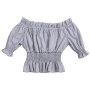 2019 Wholesale  Fashion Solid Color  Baby Girl Summer clothes Bella Smocking children Top