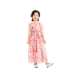 Wholesale Children Clothes Elegant White Long Sleeve Lace Ruffles Baby Girl Dress
