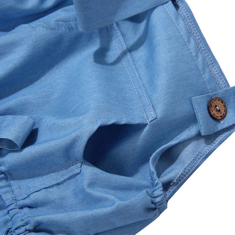 Manufacture Wholesale Vintage Baby Denim Cotton Clothing 0-6 Months Clothes China For Thanksgiving Shenzhen