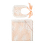 Manufacturers selling custom color cotton baby flower lace drool bibs baby blanket set