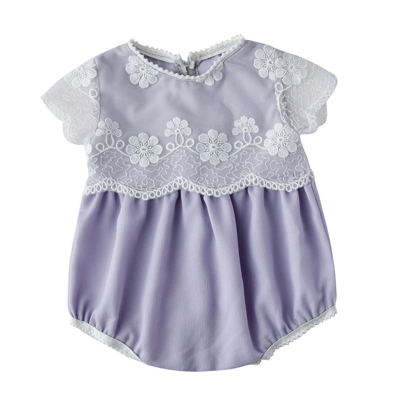 2019 Adorable bulk seersucker baby girl clothes romper  kids clothing