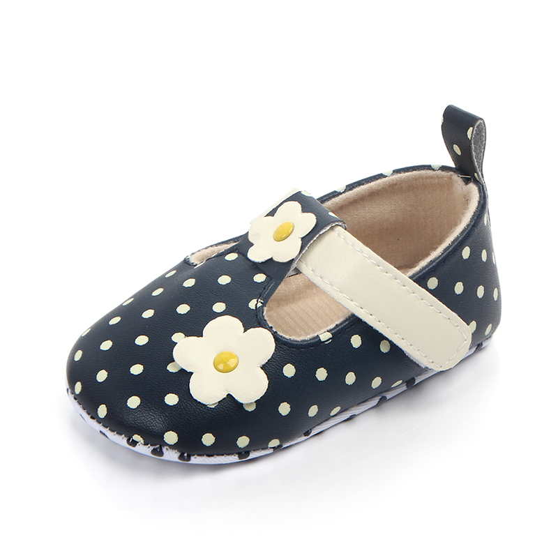 2020 New Arrival High Quality Fancy Baby Shoes Small Flower Dot Toddler Shoes For Girl