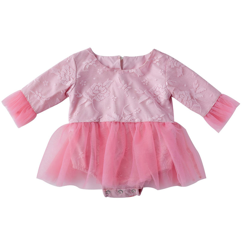 Wholesale ruffle cool baby gir wear tutu rompers jumpsuit clothes