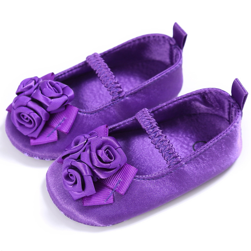 Wholesale Vintage Luxury Velvet Suede Baby and Kids Party Princess Shoes for Girls