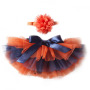 Manufacturer RTS multicolor soft yarn newborn photo two piece baby girl shorts set