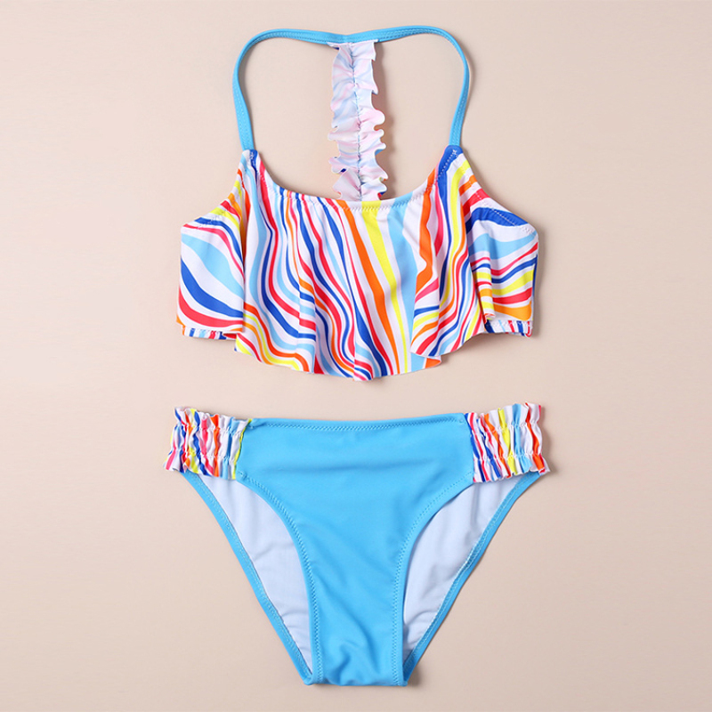 Manufacturers fashion custom designer bodysuit kids swimwear fruit bikini