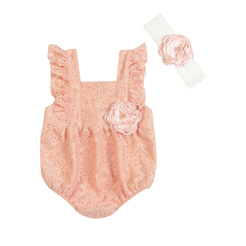 Wholesale Fancy Formal Toddler Girl Maxi Lace Dresses Set for Wedding Party