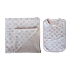 Super soft muslin bandana bibs set  newborn organic cotton baby blanket set