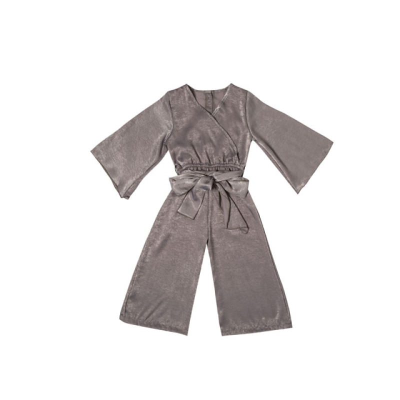 New Fashion Ladies V Neck Wholesale Playsuit Baby Girl's Velvet Jumpsuits