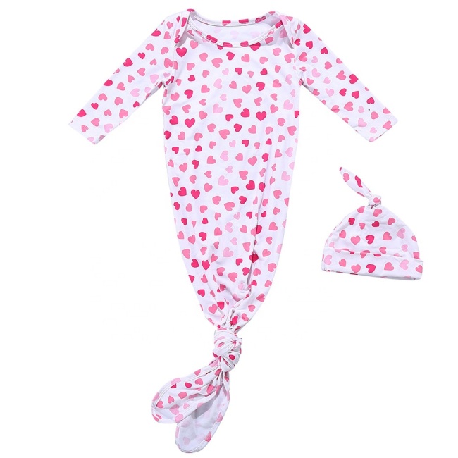 Breathable Newborn Baby Girls Mermaid One-piece Pajama Sets