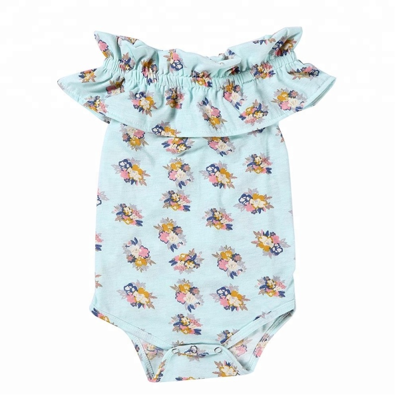 2019 Wholesale Newborn Baby Girl Clothes Summer baby romper  Sleeveless romper