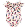 Wholesale Cotton Baby Floral  Romper Hand Smocked Baby Clothing Lace Printing Patterns Clothing