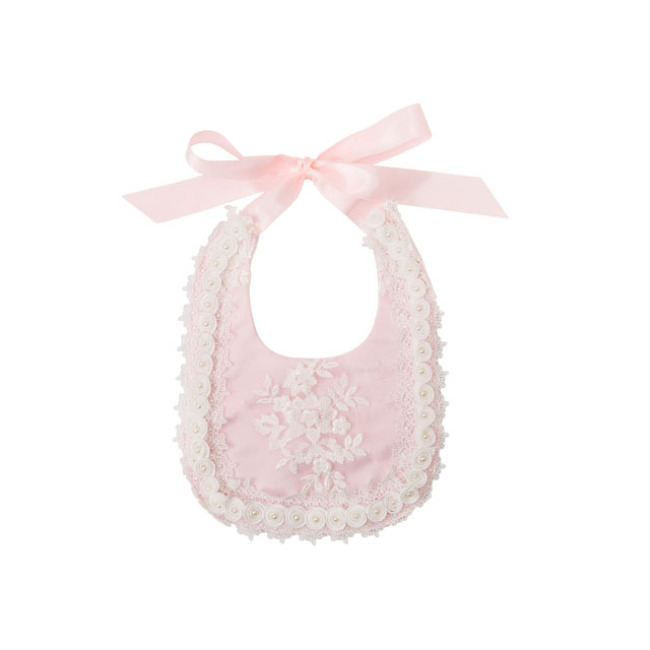 Factory wholesale new design pink soft organic cotton Baby burp cloth