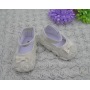 New design baby hard sole walking shoes rosette baby shoes for sale