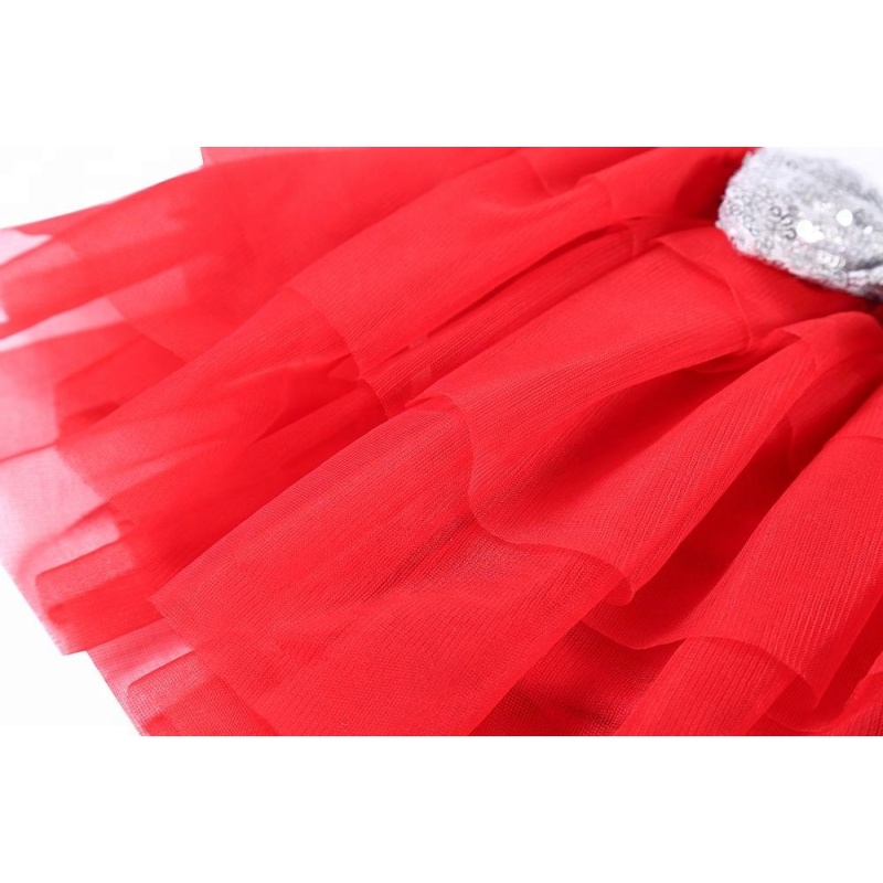 2018 Newest design chiffon fabric skirt with sequin headband set 4th of July tutu skirts for girls
