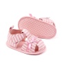 2021 new design summer baby breathable shoes cotton bow sandals