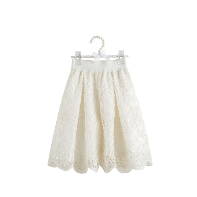 Baby Girls Soft  Dress Clothing Kids White Design Skirt Girls Boutique Clothes Wear