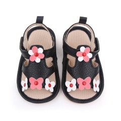 Summer fashionations flower dress custom hollow out baby sandals