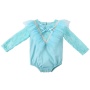 Bulk wholesale long sleeve lace plain infant cotton baby girl clothes romper