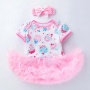 Wholesale Baby Girl Cute Romper With Tutu Skirts And Headband For Birthday Party