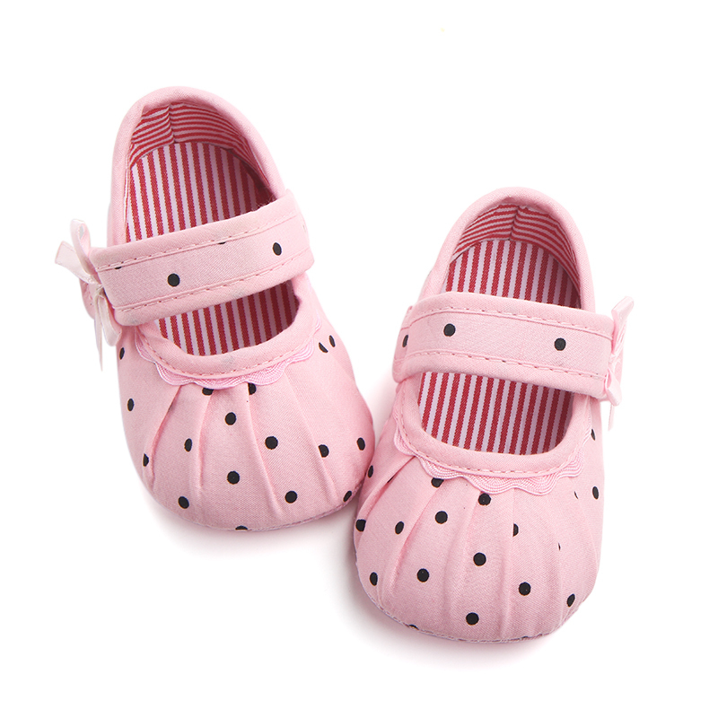 KAPU Newborn  Polka dots anti-slip cute infant fancy baby girl shoes