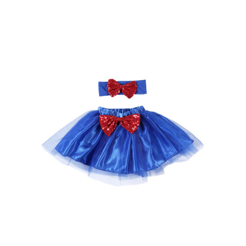 2018 New Fashion Summer Style Girl Wholesale Cheap Tutu Skirt With Bow Knot Headband