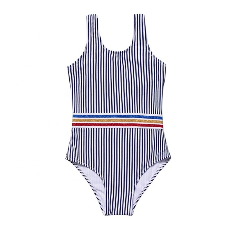 New solid grey swimsuit kids trendy beach wears dress one piece bikini
