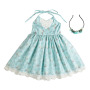 Baby Girl Kids Vintage Flower Tutu Backless Princess Dresses