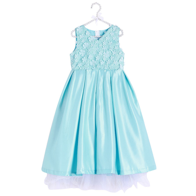 Children Birthday Party Boutique Baby Girl Lace Flower Dresses