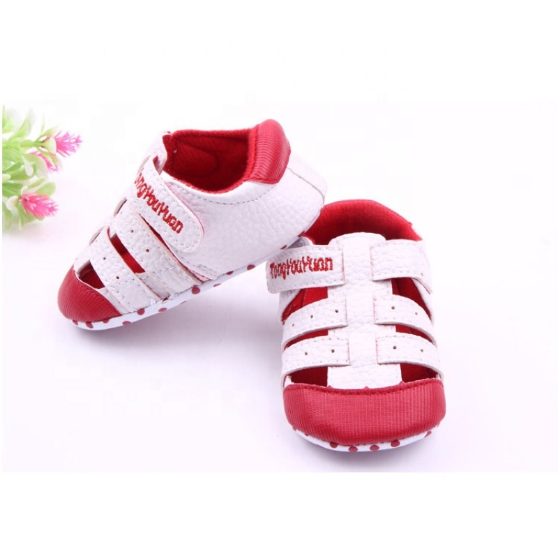 Summer full grain leather breathable  casual shoes toddler girl sandals